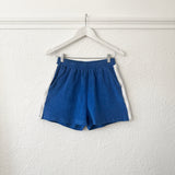 Adult Soleil Terry Towelling Shorts - Royal Blue/White