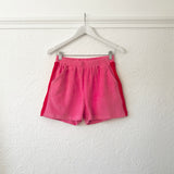 Adult Soleil Terry Towelling Shorts - Pink/Red