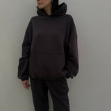 Adult Sporty Cotton Hoodie - Charcoal