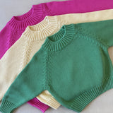 Ansel Cotton Knit Jumper - Bubblegum