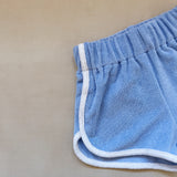 Carter Terry Towelling Shorts - Sky