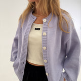 Women's Odette Knitted Cardigan - Lilac