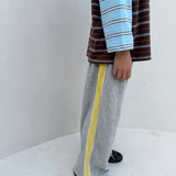 Monty Racer Pants - Grey/Saffron