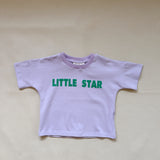 Little Star Relaxed Tee - Lilac/Green