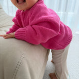 Ansel Cotton Knit Jumper - Bubblegum