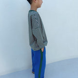 Penn Stripe Cotton Long Sleeve Tee - Forest Stripe