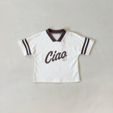 Ciao Smiley Tee - Cream/Cocoa
