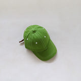 Contrast Stitching Cap - Lime