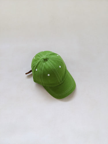 Contrast Stitching Cap - Lime