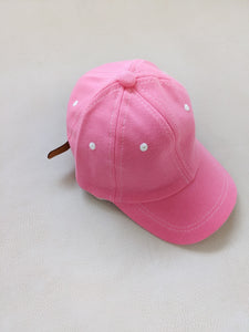 Contrast Stitching Cap - Pink