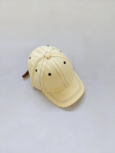 Contrast Stitching Cap - Yellow