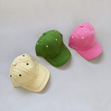 Contrast Stitching Cap - Lime
