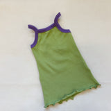 Elsie Mini Ribbed Dress - Pear/Lavender