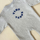 Otto Puff Circle Logo Romper - Grey Marle