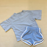 Carter Terry Towelling Shorts - Sky