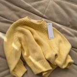 Ansel Cotton Knit Jumper - Butter