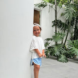 Carter Terry Towelling Shorts - Sky