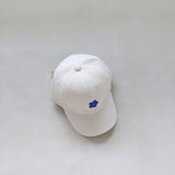Floral Embroidery Cap - Cream