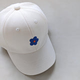 Floral Embroidery Cap - Cream