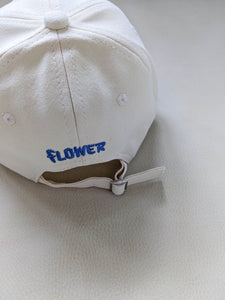 Floral Embroidery Cap - Cream
