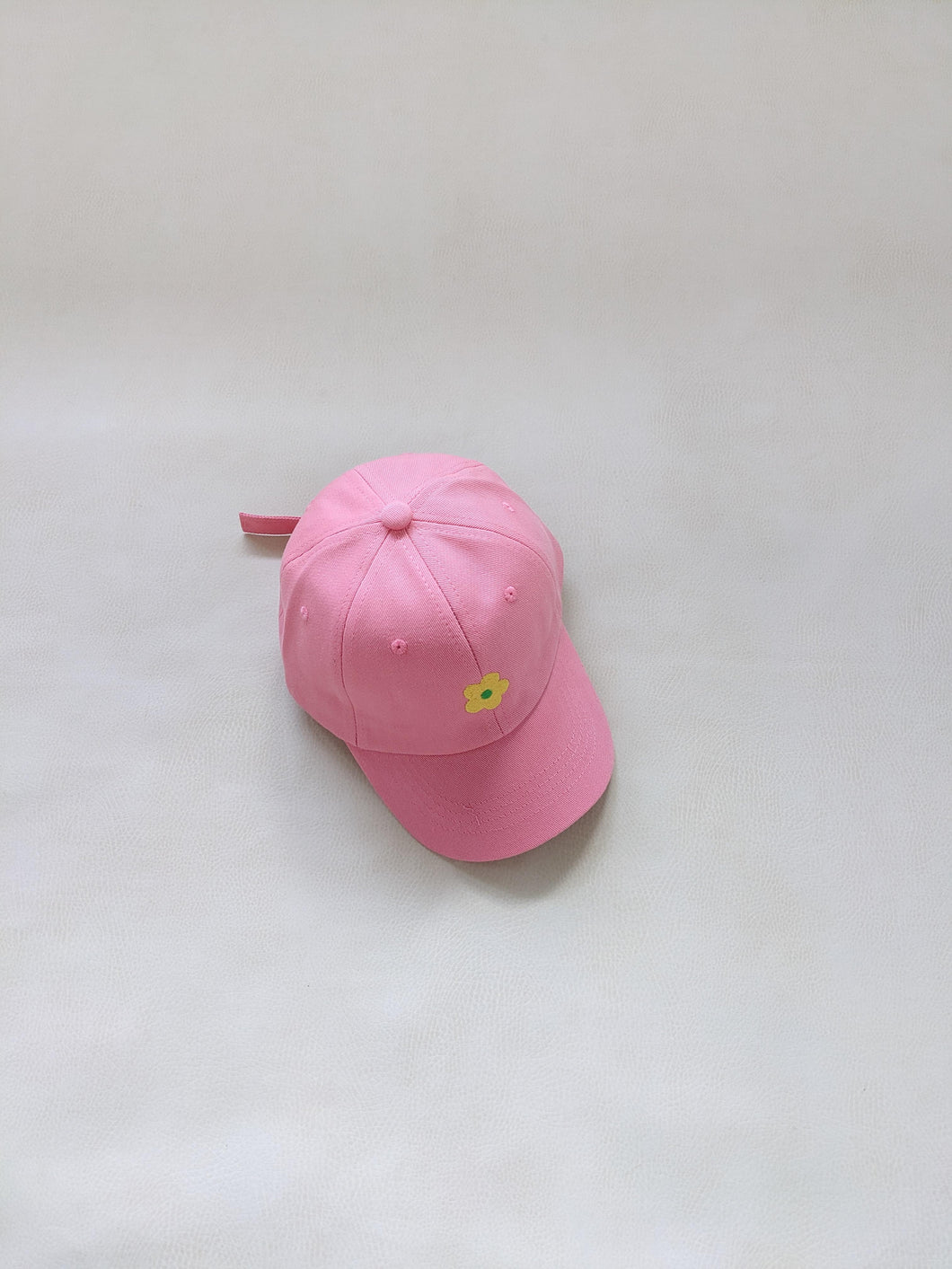 Floral Embroidery Cap - Pink