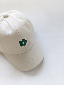 Floral Embroidery Cap - Sage