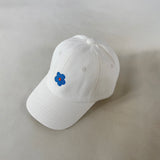 Floral Embroidery Cap - Cream