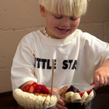 Little Star Relaxed Tee - Milk/Black