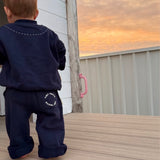 Oslo Wide Leg Tracksuit - Navy