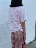 Women's Stars Relaxed Tee - Pink/Red