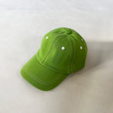 Contrast Stitching Cap - Lime