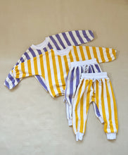 Load image into Gallery viewer, Haze Terry Towel Striped Set - Yellow