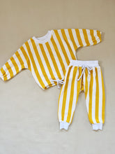 Load image into Gallery viewer, Haze Terry Towel Striped Set - Yellow