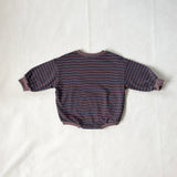 Hennie Cotton Stripe Bodysuit - Mocha Stripe
