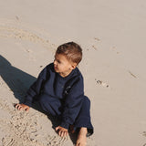 Oslo Wide Leg Tracksuit - Navy