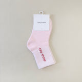 Classic Logo Cotton Socks - Pink/Red