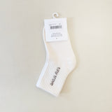 Classic Logo Cotton Socks - Cream/Cocoa