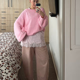 Women's Bea Cotton Knit Jumper - Pink