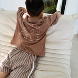 Stars Relaxed Tee - Mocha/White