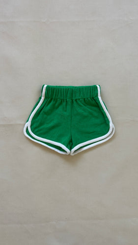 Carter Terry Towelling Shorts - Green