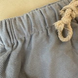 Cotton French Terry Pants - Ivory Blue 4Y