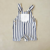 Ellis Stripe Overalls - Blue Stripe 6-12m SAMPLE