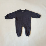 Otto Puff Circle Logo Romper- Charcoal Size 2Y SAMPLE