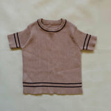 Wimbledon TOP ONLY in Mushroom - SAMPLE - 6-12m