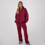 Women's Anja 1/4 Zip Jumper - Wine