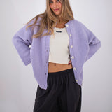 Women's Odette Knitted Cardigan - Lilac