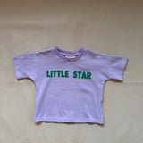 Little Star Relaxed Tee - Lilac/Green