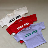 Little Star Relaxed Tee - Red/White
