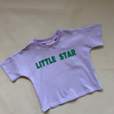 Little Star Relaxed Tee - Lilac/Green
