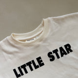 Little Star Relaxed Tee - Milk/Black